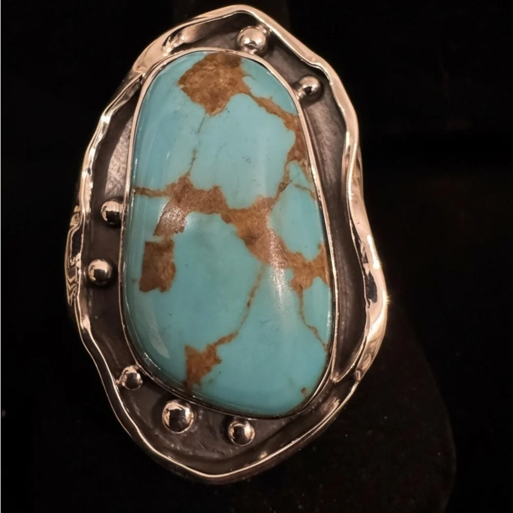 Sterling Silver‎ and Turquoise Statement Ring